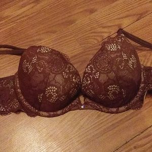Brown and tan sparkly bra